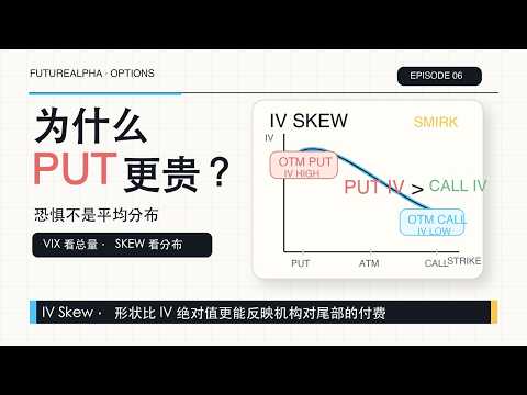 期权｜VIX 看恐惧总量, Skew 看恐惧分布：机构对尾部到底付了多少钱｜Ep 6